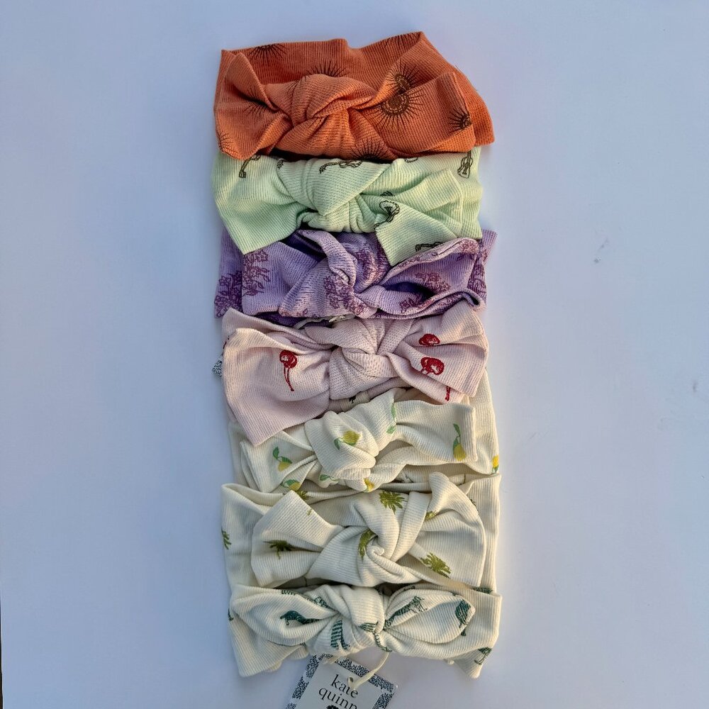 Kate Quinn Head Bow Set | 7-Pack Assorted Prints Multi-color | 12–24M (L)